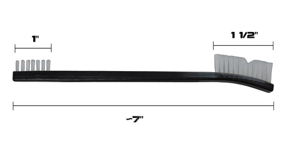 Type-III 7 Black Double Sided Nylon Gun Cleaning Brush Set – Type