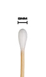 Double Sided Large Tapered and Regular Tip 6" Wood Handle Cotton Tipped Weapon Cleaning Swabs Non-Sterile