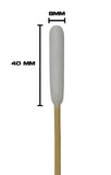 Double Sided Tapered and Cylinder Tip 6" Wood Handle Cotton Tipped Weapon Cleaning Swabs Non-Sterile