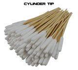 Type-III 100pc 6" Wood Handle Cotton Tipped Weapon Cleaning Swabs Non-Sterile