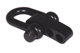 Type-III Flat Black Adjustable Stainless Steel Shackle For Paracord Bracelets
