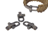 Type-III Silver Adjustable Stainless Steel Shackle For Paracord Bracelets