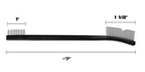 Type-III 7" Black Double Sided Nylon Gun Cleaning Brush Set