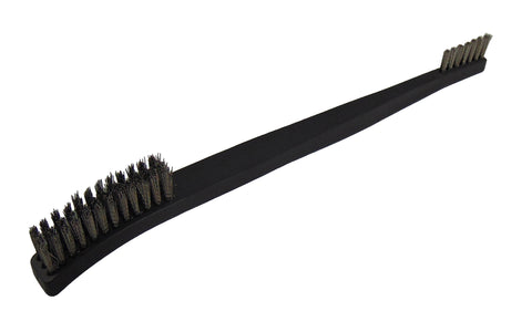 Type-III 7" Black Double Sided Stainless Steel Gun Cleaning Brush Set